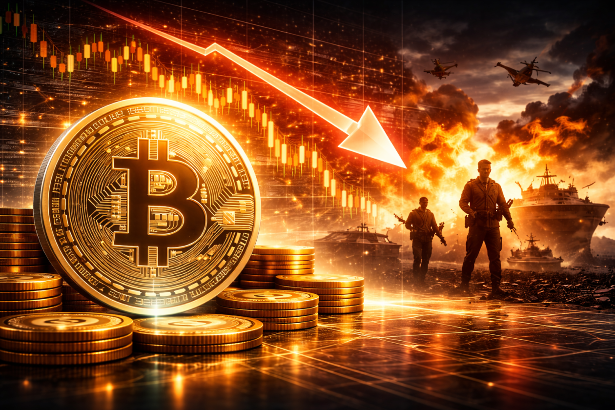 bitcoin queda guerra