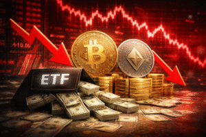 Desastre no Mercado: ETFs de Bitcoin e Ethereum Perdem US$ 219 Milhões em Saídas!