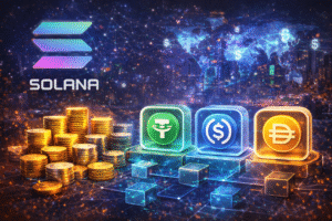 Solana explode com stablecoins: recorde de US$ 650 bilhões em fevereiro!