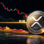 XRP desaba para US$ 1,35 em meio a liquidações explosivas e suporte fragilizado! 5 xrp analisetecnica