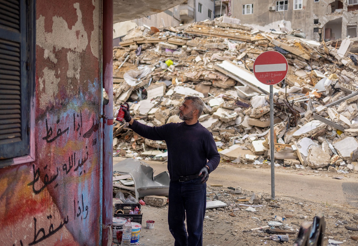 2026 04 06T142441Z 119108493 RC2MJKATMNLS RTRMADP 3 IRAN CRISIS LEBANON ISRAEL TYRE GRAFFITI