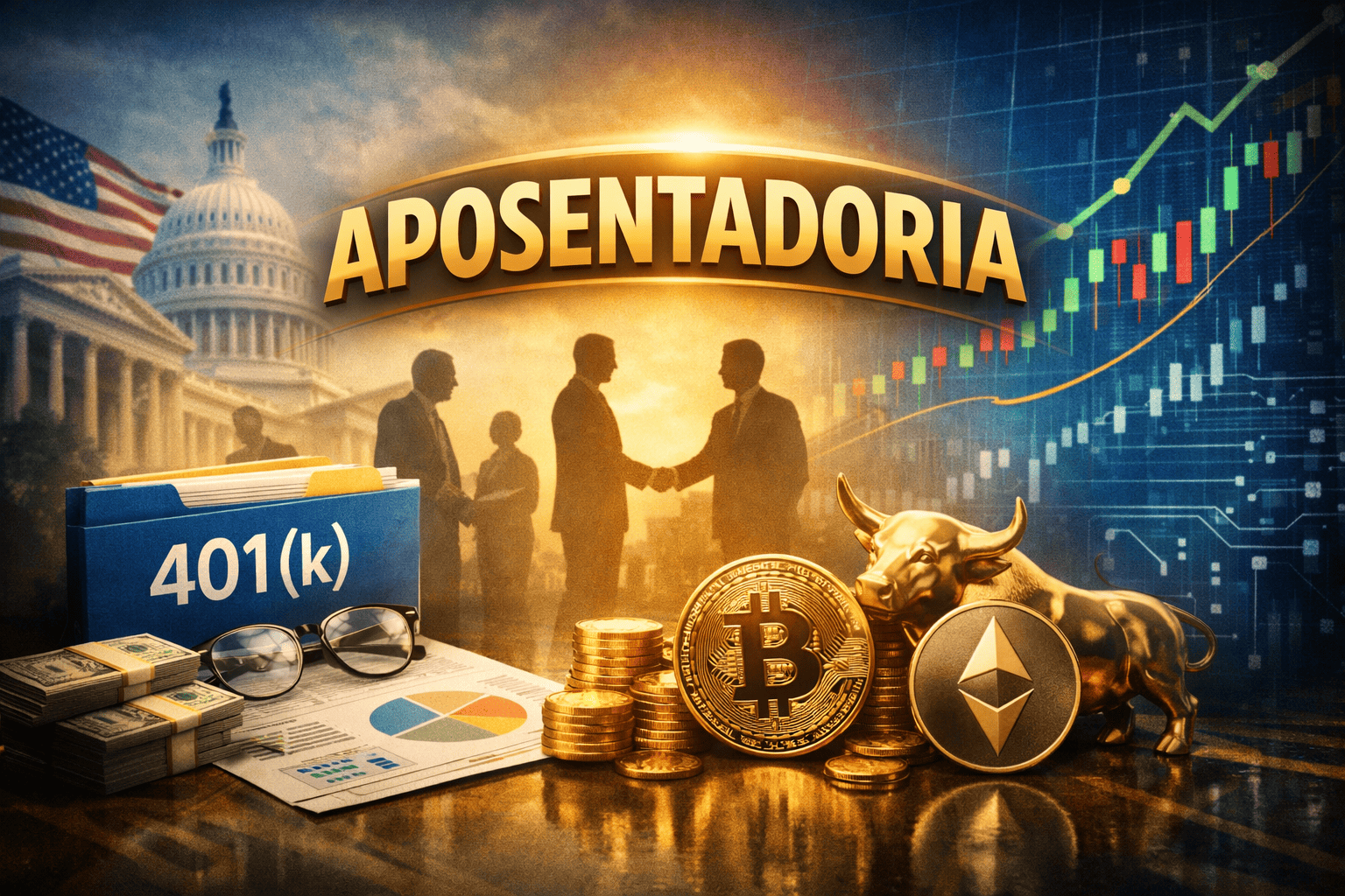 aposentadoria investimento criptomoedas