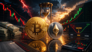 Choque Cripto: US$ 2,2 Bilhões em Opções Agitam o Mercado!