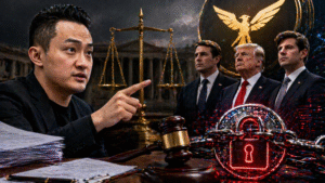 Justin Sun processa World Liberty Financial por congelamento de tokens!