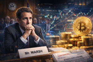 Kevin Warsh expõe apostas em cripto antes da sabatina!