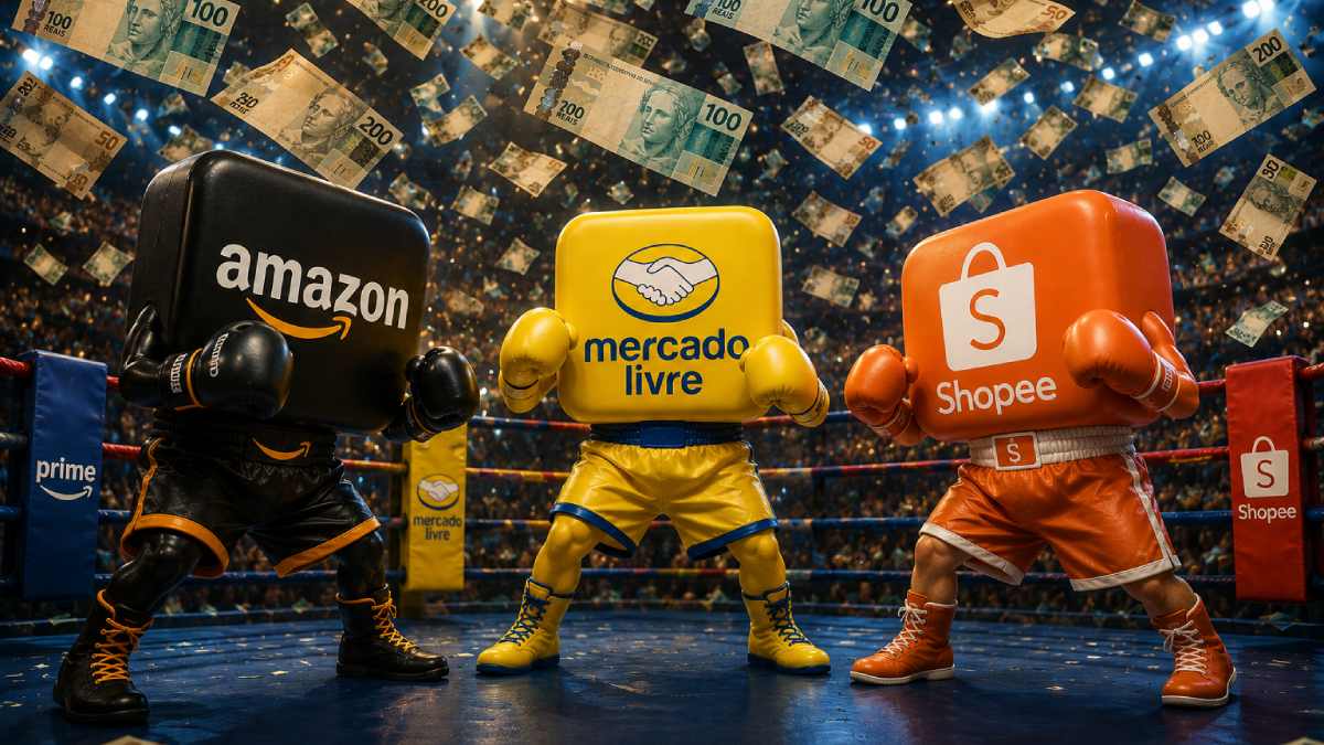 Amazon Mercado Livre e Shopee brigam pela entrega relampago