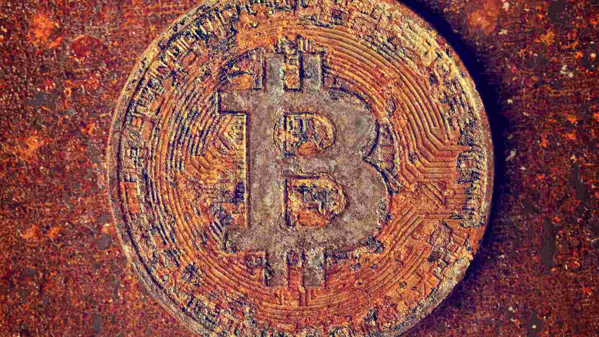 Antigo bitcoin simbolico