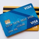 Cartao da Visa em destaque