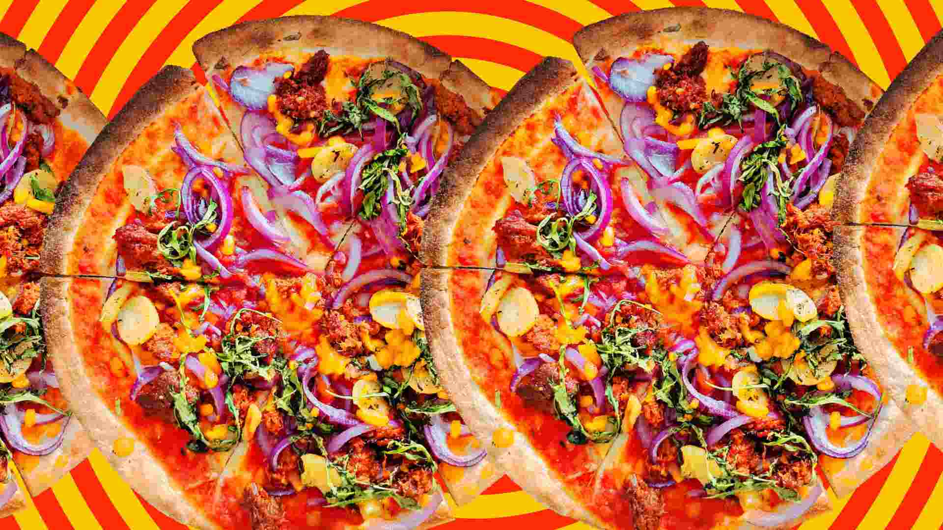 Pizza com detalhes