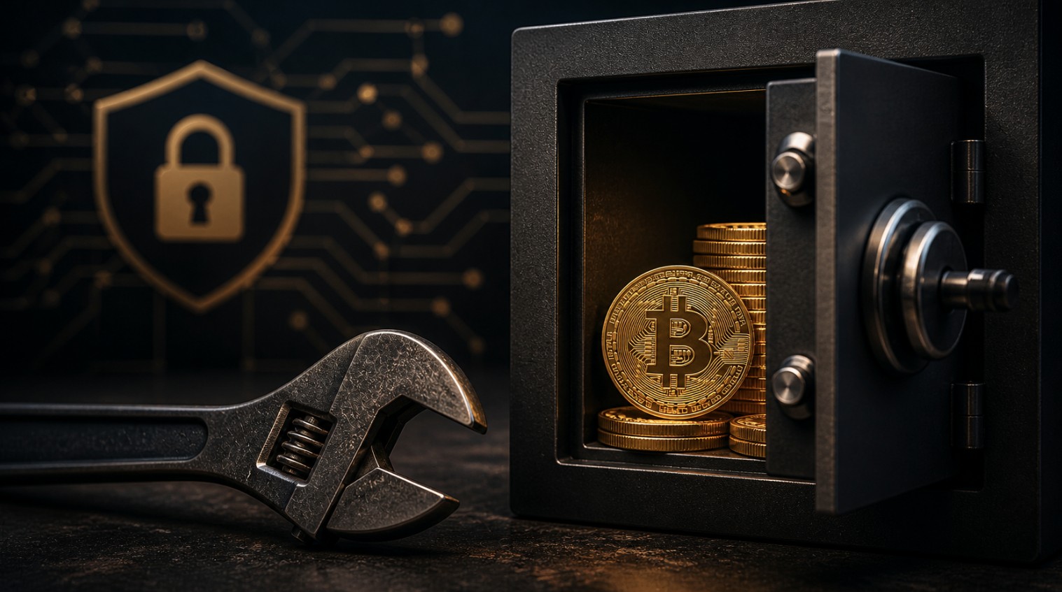 ataque chave inglesa bitcoin cofre