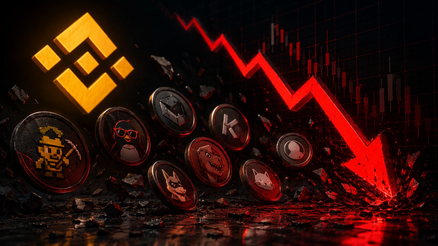 binance remocao criptomoedas