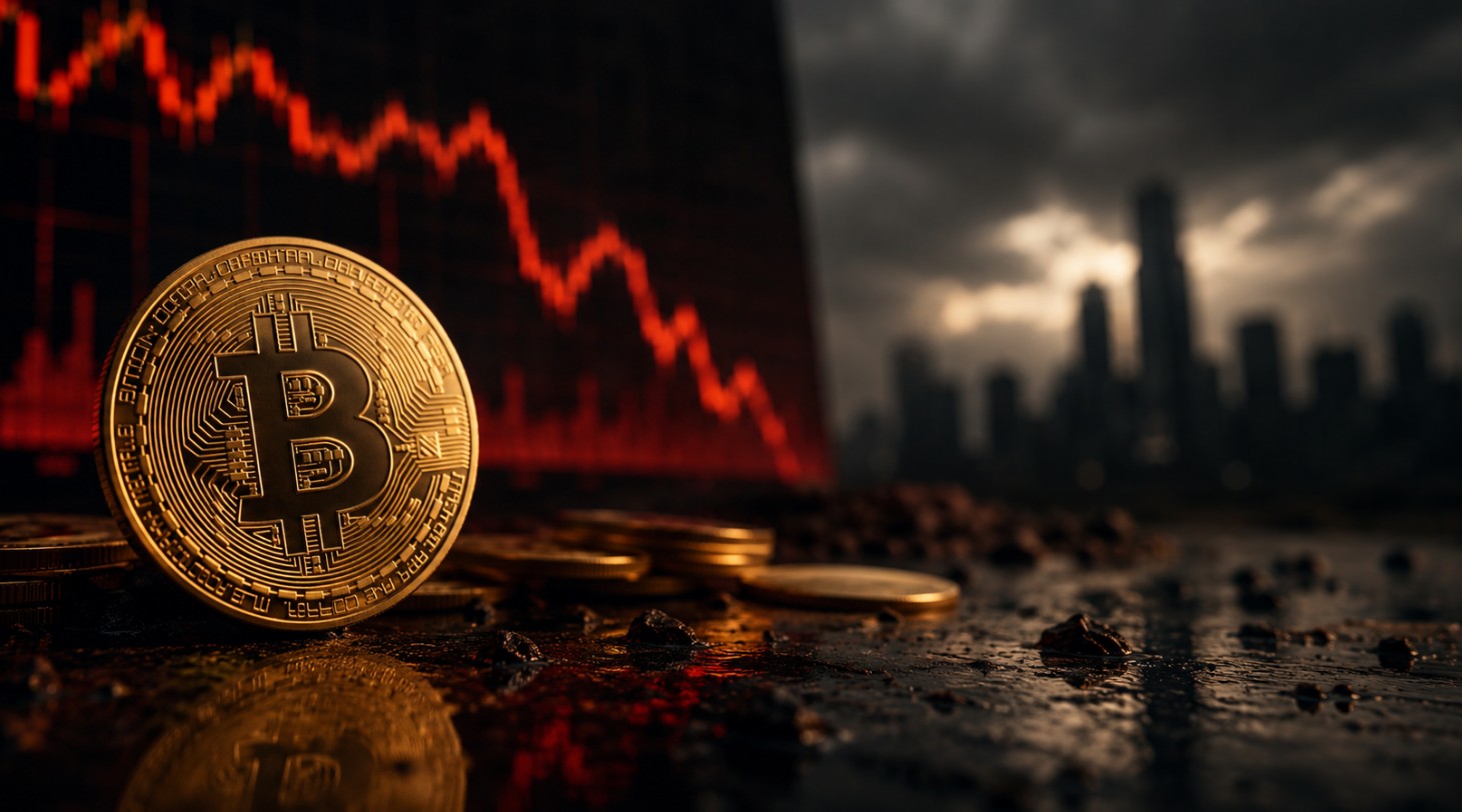 Bitcoin despenca para mínima em 45 dias, provocando uma onda de US$ 920 milhões em liquidações! 2 bitcoin queda 1