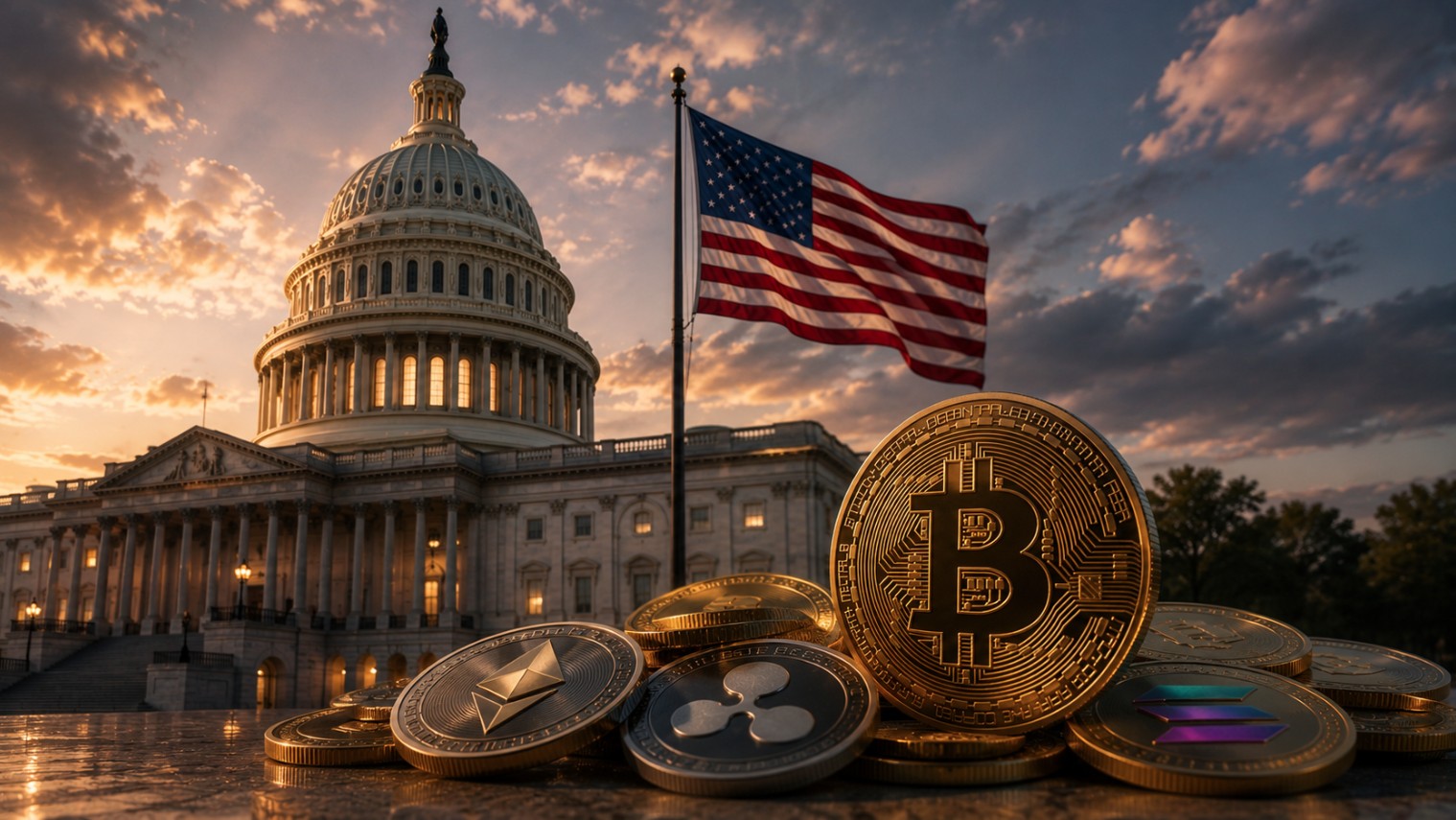Senado dos EUA Impulsiona "Clarity Act" e Eleva Bitcoin e Cripto em Um Salto Surpreendente! 3 eua bitcoin senado